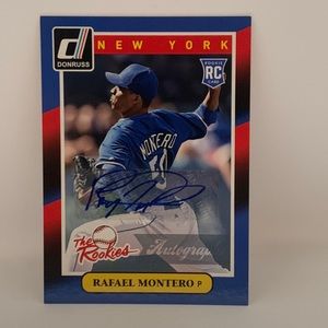2014 Donruss The Rookies Rafael Montero NY Mets Autograph #48 (015)
